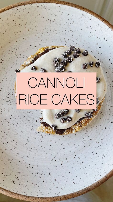 Ricotta Rice Cake, Caramel Rice Cakes Topping, Rice Cake Toppings, Caramel Rice Cakes, Rice Cakes Toppings, Sweet Treats Desserts, Pie Cake, Cannoli, Rice Cakes