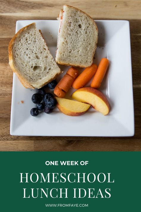 My Homeschool Lunch Matrix - From Faye Homeschool Lunches, Homeschool Lunch, Lunch Rotation, Lunch For Kids, Meal Rotation, Home Learning, Kids Lunch, One Week, Lunch Recipes