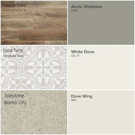 Grey Wall Wood Furniture, Modern Farmhouse Color Palette Kitchen, Open And Airy Interior Design, Kitchen Colors Schemes Farmhouse, Flooring And Paint Color Schemes, Farmhouse Interior Color Palette, Modern Rustic Living Room Colors, Home Trends For 2023, Country Living Room Colors