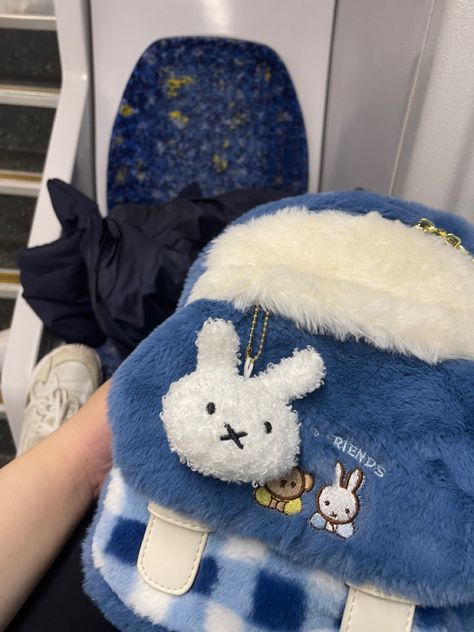 Blue Miffy, Miffy Stuff, Miffy Bag, Sydney Trains, Miffy Cute, Dutch Rabbit, Fluffy Bag, Cool Pins, Journal Stationery