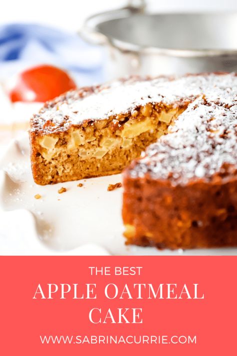 Apple Oatmeal Cake, West Coast Kitchen, Coffee Cake Loaf, Moist Apple Cake, Coast Kitchen, Apple Coffee Cakes, Oatmeal Cake, Apple Oatmeal, Vegetarian Desserts