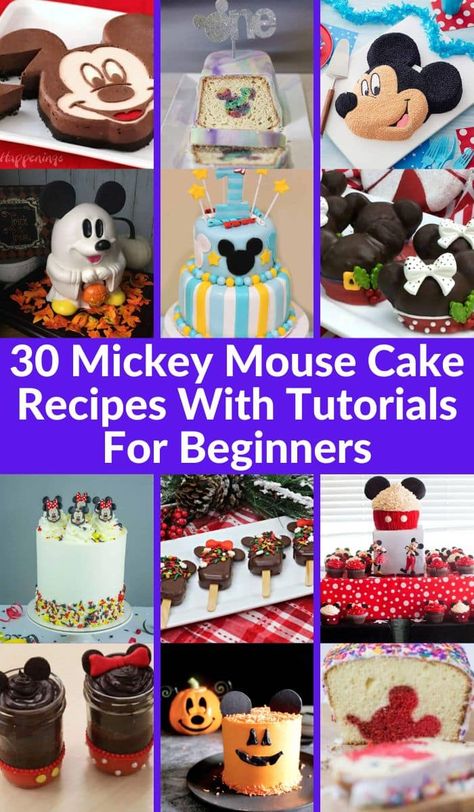 Diy Mickey Mouse Cake, Simple Mickey Mouse Cake, Mickey Mouse Birthday Cakes, Mickey Mouse Cake Ideas, Mickey Mouse Cakes, Mickey Mouse Smash Cake, Mickey Cake Pops, Mickey Mouse Smash Cakes, Mickey Mouse Birthday Cake