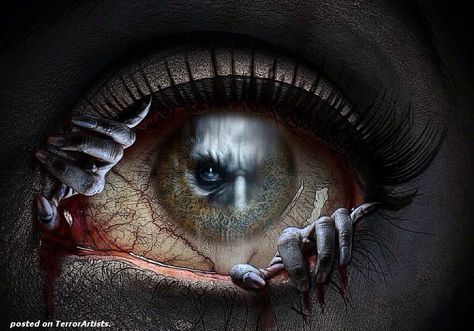 Scary Eyeball Art Sinistre, Creepy Eyes, Horror Vintage, Art Noir, Eye Tattoo, Creepy Art, Arte Fantasy, Eye Art, Gothic Art