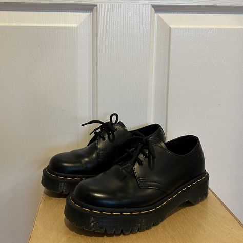 dr. martens - 1461 bex smooth leather oxford shoes... - Depop 1461 Bex Dr Martens, Mini Wardrobe, Oxford Platform, Leather Oxford Shoes, Womens Oxfords, Dr. Martens, Smooth Leather, Oxford Shoes, Oxford