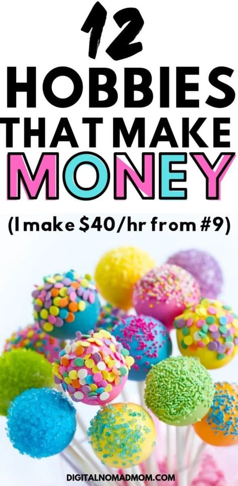 Side Hobbies To Make Money, Stay At Home Mom Money Making Ideas, Creative Hobbies That Make Money, Best Selling Desserts, Mom Hobbies Ideas, Hobbies For Moms At Home, Selling Desserts From Home, Easy Desserts To Sell, Hobbies For Women Over 40