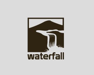 waterfall Logo design - waterfall logo Price $300.00 Waterfall Line Art, Waterfall Line Drawing, Waterfall Illustration Drawing, Waterfall Illustration Simple, Waterfall Logo Design, Waterfall Graphic Design, Waterfall Sketch, Waterfall Graphic, Waterfall Captions