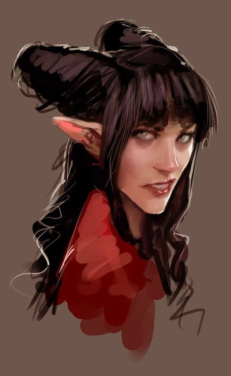 The Rat Queens - Hannah by Stjepan Sejic * Lady Superheroes, Stjepan Sejic, Tiefling Female, Rat Queens, Realistic Portrait, Rpg Characters, Spinning Yarn, Character Inspo, Comics Girl