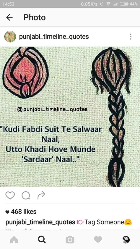 Sardarni Quotes Punjabi, Jatti Quotes Punjaban, Missing You Love Quotes, Punjabi Funny Quotes, Punjabi Captions, Super Drawing, Dear Diary Quotes, Sikh Quotes, Love My Parents Quotes