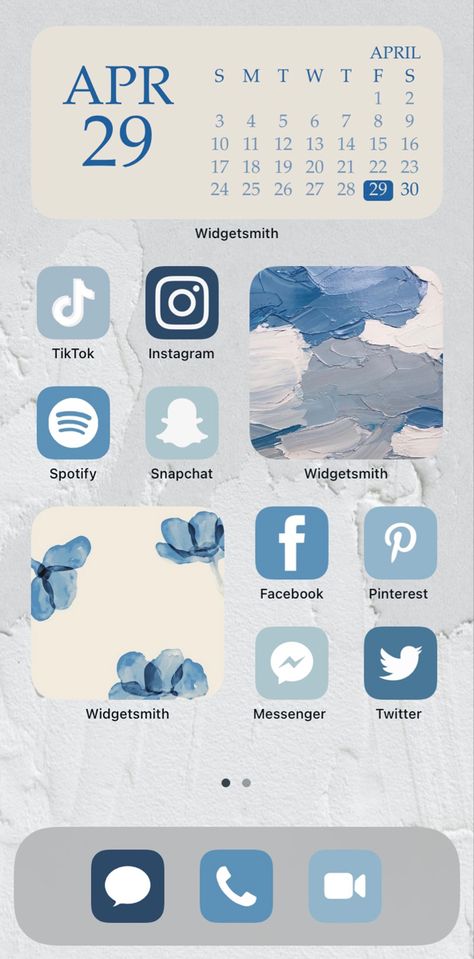 Aesthetic Blue Iphone Homescreen, Blue Phone Screen Aesthetic, Blue Theme Iphone Wallpaper, Aesthetic Iphone Home Screen Layout Blue, Ios 16 Home Screen Ideas Light Blue, Blue Iphone Widgets Aesthetic, Light Blue Ios 16 Homescreen, Iphone Layout Homescreen Blue, Blue Ios 16 Homescreen Ideas