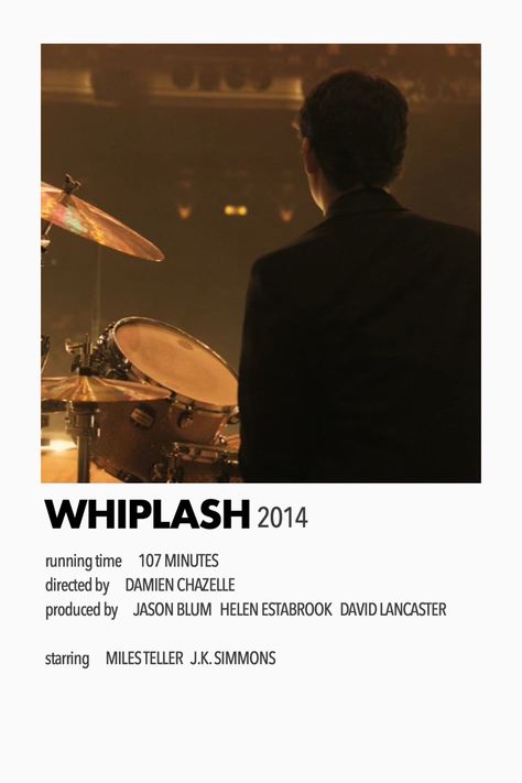 Whiplash Poster, Watchmen Rorschach, Minimalist Movie Posters, Damien Chazelle, Movie Nerd, Miles Teller, Polaroid Poster, Movie Poster Wall, Movie Posters Minimalist