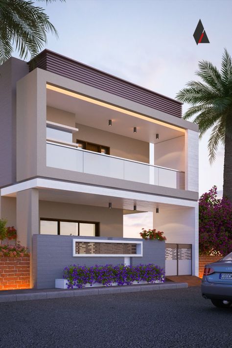 minimalist balcony design by Artilett Balcony Ideas Architecture, Front Balcony Design Exterior, Minimalistic Elevation, House Front Balcony Design, Balcony Roof Design, Minimalist Exterior House Design, Balcony Exterior Design, Home 3d Design, Balcony Design Architecture