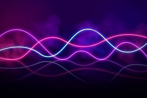 Abstract neon lights background Premium ... | Premium Vector #Freepik #vector #background #abstract #design #wallpaper Light Background Design, Background Abstract Design, Monochromatic Background, Neon Light Wallpaper, Blue Neon Lights, Desktop Themes, Church Backgrounds, Motion Wallpapers, Neon Backgrounds