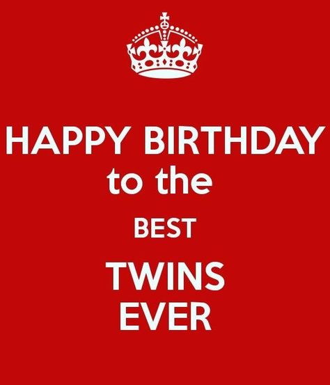 Cute Happy Birthday Pictures, Birthday Wishes For Twins, Twin Birthday Themes, Twin Quotes, Funny Happy Birthday Meme, Crisco Recipes, Birthday Memes, 70th Birthday Card, Cute Happy Birthday