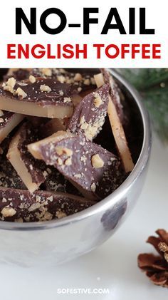 No Fail Toffee Recipe, Best Toffee Ever - Super Easy, Toffee Christmas Candy, How To Make Toffee Brittle, Diy Toffee Candy, Easy Almond Toffee Recipe, Almond Toffee Brittle, Easy English Toffee Recipe, English Butter Toffee Recipe