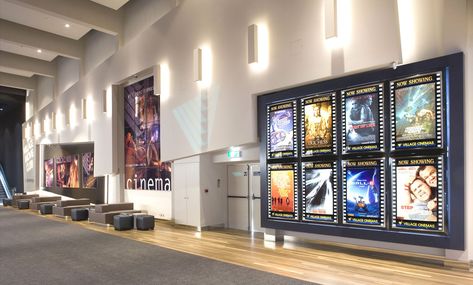 Theater Entrance Design, Theater Lobby Design, Cinema Interior Design Lobby, Cinema Interior Design, Cinema Entrance, Cinema Lobby, Cinema Interior, Cinema Design, Lobby Wall