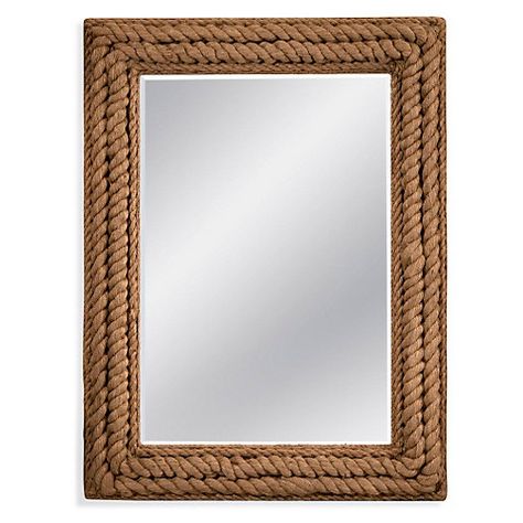 37"x49" Jute Rope Mirror, Natural Jute Rope Mirror, Wall Mirrors Entryway, Rope Mirror, Rustic Wall Mirrors, Black Wall Mirror, Antique Mirror Wall, Mirror Wall Living Room, Entryway Mirror, Modern Mirror Wall