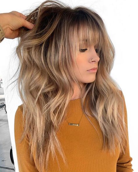 Hot Shot Shag Finalists 2019 - Behindthechair.com Long Shag Hairstyles, Long Shag Haircut, Shaggy Hair, Shaggy Haircuts, Shag Hairstyles, Winter Hair Color, Shag Haircut, Winter Hairstyles, Grunge Hair