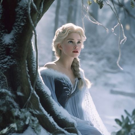 Elsa In Real Life, Elsa Realistic, Elsa Real Life, Disney Princess Live Action, Elsa Concept Art, Ice Queen Aesthetic, Ice Princess Movie, Disney Princess Real Life, Elsa Aesthetic