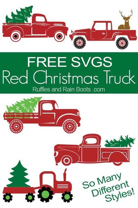 Use these free Christmas truck SVG files and let the holiday crafting begin. From build-your-own to done-for-you, click through to get the free cut files. #ChristmasSVG #freeSVG #freecutfiles #cricut #silhouette #farmhouseChristmas via @momtoelise Teenage Party Games, Christmas Truck Svg, Projets Cricut, Christmas Svg Files, Free Cut Files, Cricut Free, Christmas Truck, Cricut Creations, Cricut Projects Vinyl