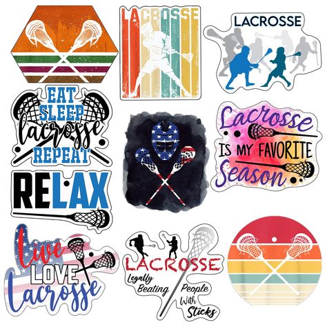 Lacrosse Stickers, Lacrosse Gifts, Lacrosse Girls, Canvas Gift, Day Wishes, Laptop Accessories, Strong Adhesive, Scrapbook Stickers, Lacrosse