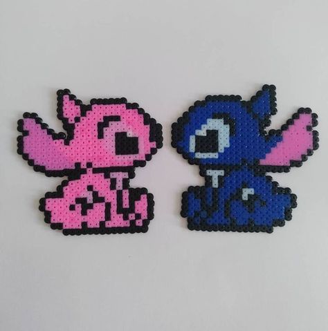 Pearl Pattern Design, Angel Perler Beads, Perler Beads Stitch, Stitch Perler Bead Pattern, Lilo I Stitch, Helmet Pattern, Hama Art, Lilo Und Stitch, Hamma Beads Ideas