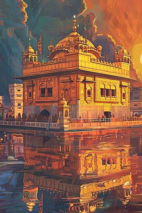 Gurudwara Sikh Art Golden Temple Poster Unframed Sikh Wall Art Sikhism Gurudwara Sahib Wallpaper Sikh Gift Home Decor Sikh Art Oil Painting - Etsy Norway Gurudwara Sahib Wallpaper, Gurudwara Sahib, Baba Deep Singh Ji, Temple Poster, Temple Wall Art, Sikh Art, Guru Pics, Golden Temple, Perspective Art