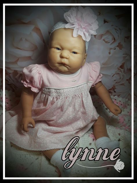 Lynne my Berenguer doll Berenguer Dolls, Reborn Dolls, Flower Girl, Flower Girl Dresses, Girls Dresses, Baby Face, Dolls, Quick Saves