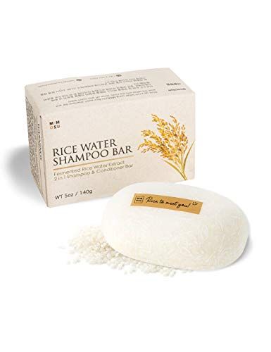 Rice Water Shampoo, Rice Shampoo, Rice Water For Hair Growth, Rice Water For Hair, Fermented Rice Water, Fermented Rice, Solid Shampoo Bar, Good Shampoo And Conditioner, Hair Growth Shampoo