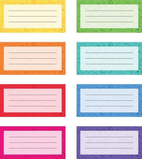 Blank Stickers Free Printable, Notebook Labels Aesthetic, Notebook Labels Printable, Book Labels Printable, School Stickers Labels, Cubby Tags, Alphabet Flash Cards Printable, Notebook Labels, Subject Labels