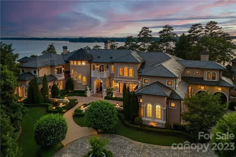 Harbor Lights, Lakefront Property, Dream Mansion, Lake Norman, Safe Room, Mansions Luxury, Home Magazine, Luxury House Designs, Beautiful Dream