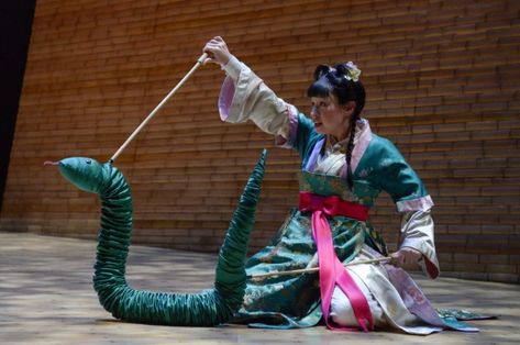 Photo Flash: First Look at Berkeley Rep's THE WHITE SNAKE, Directed by Mary Zimmerman Snake Puppet, The White Snake, James And Giant Peach, Snake Costume, Destination Imagination, The Arabian Nights, Old Globe, Prince Costume, Globe Theater