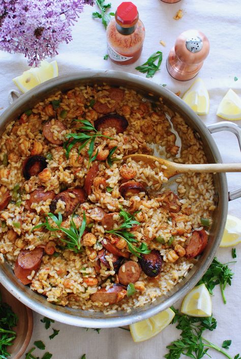 Still losing my mind over this and it’s been 15 hours. Because listen – CAJUN. RISOTTO. Not etouffee! Not jambalaya! Good old fashioned risotto, but crazy infused with cajun (creole, cajun, creole, cajun – let’s call the whole thing off) flavors. And on top of that, I used crawfish tails. But we need to discuss … Jambalaya Risotto, Cajun Risotto, Cajun Meals, Bev Cooks, New Orleans Recipes, Losing My Mind, Creole Recipes, The Sound Of Music, Andouille Sausage