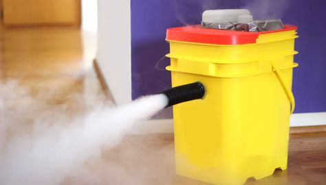 How to Make Fake Smoke Tutorial Halloween Maze, Homemade Halloween Decorations, Fog Machine, Dry Ice, Plastic Buckets, Bottom Of The Bottle, Halloween Outdoor, Homemade Halloween, Halloween Party Diy