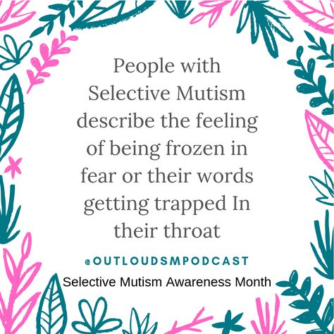 Sen Resources, Storm Bringer, Selective Mutism, Child Therapy, Take Care Of Your Body, Rhyming Words, Speech Language Therapy, Mental And Emotional Health, Mental Health Matters