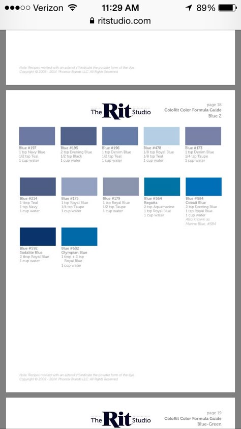 RIT color dye charts Rit Dye Mixing Chart, Rit Dye Color Mixing Chart, Rit Tie Dye, Rit Dye Colors Chart, Floating Material, Rit Dye, Color Mixing Chart, Reupholster Furniture, Marine Blue