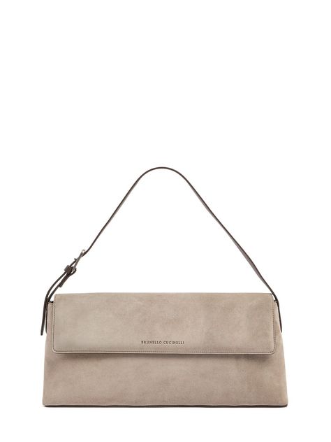 Find BRUNELLO CUCINELLI Softy Velour Shoulder Bag on Editorialist. Height: 18cm Width: 39cm Depth: 9cm. Adjustable strap,Drop: 20cm. Front flap closure. Logo details Brunello Cucinelli Bag, Ski Accessories, Dark Beige, Sports Accessories, Flat Espadrilles, In Depth, Swim Accessories, Earmuffs, Sport Bag