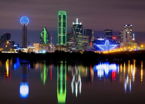 Dallas Skyline Tattoo, Dallas Texas Skyline, Skyline Tattoo, Interactive Website, Texas Tattoos, Dallas Skyline, Sell Art Online, Neon Painting, Tattoo Stencil Outline