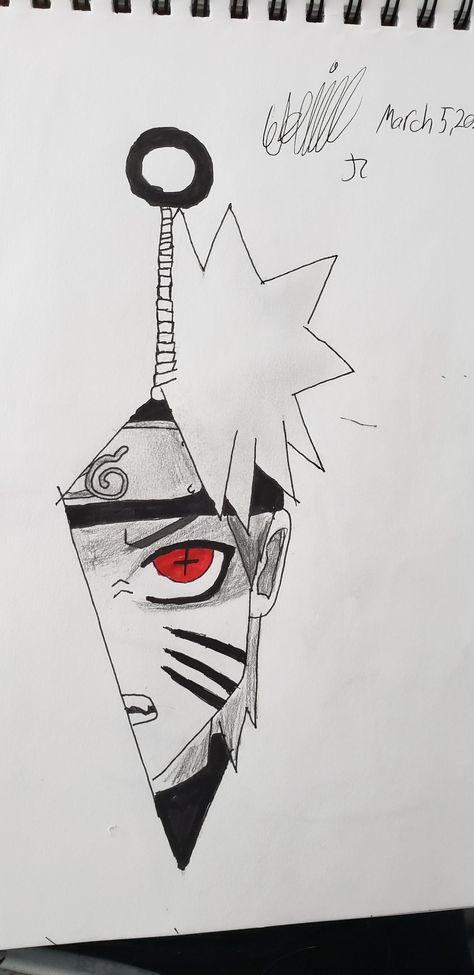 Anime Art Simple Drawing Outline Easy, Kunai Drawing, Kunai Naruto, Naruto Kunai, Kakashi Drawing, Pokemon Anime Characters, Naruto Drawings Easy, Kid Naruto, Ball Painting