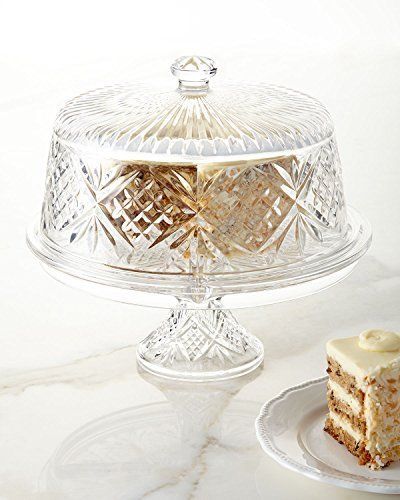 Godinger Dublin 4 In 1 Cake Dome, http://smile.amazon.com/dp/B008GOZPES/ref=cm_sw_r_pi_awdm_Q3uwwb02JA2FM Square Cake Stand, Crystal Cake Stand, Cake Stand With Dome, Crystal Cake, Cake Dome, Fiesta Theme Party, Glass Cake, Chip Dip, Cake Stands