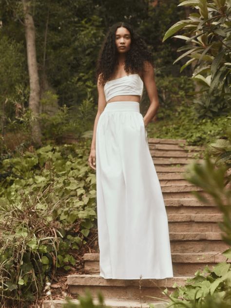 Beach wedding dresses come in all fabrics, lengths, and silhouettes. Here are some of our favorite affordable gowns. Sustainable Wedding Dress, Garden Wedding Dresses, Gatsby Dress, Reformation Dress, Butterfly Dress, Reformation Dresses, Beach Wedding Dress, Two Piece Dress, Piece Dress