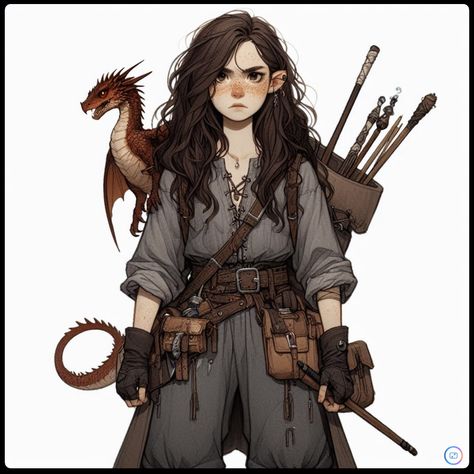 Dnd Drakewarden, Dnd Witch Character, Dnd Halfling Female, Dnd Rogue Character Design, Drakewarden Ranger, Dnd Female Character Concept, Halfling Character Art, Dnd Adventurer, Halfling Female