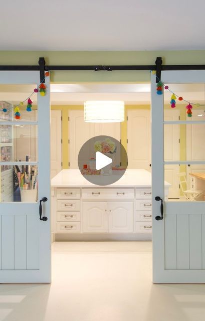 Cher Beall on Instagram: "Part One: The Craft Room 🎁

Thanks for watching! Stay tuned for part two! 

Storage Containers: @thecontainerstore
Desk: @ballarddesigns

#cherbeall #topophilic #topophilicadventures #loveofplace#magicofplace #interiordesign #interiordesigner #kitchen #interiordesigninspo #interiorphotography #photography #interiorstyling #homedecor ⁠#decor #rug #interiors #interiordecor #homedesign#craftroom #craftroomstorage #craftroomorganization #craftorganization #organizationtips #storageideas #craft #thecontainerstore #ballarddesigns" Yarn Craft Room, Cher Beall, Scrapbook Rooms, Extra Bedroom, Scrapbook Room, Yarn Craft, Craft Room Storage, Container Store, Craft Room Organization