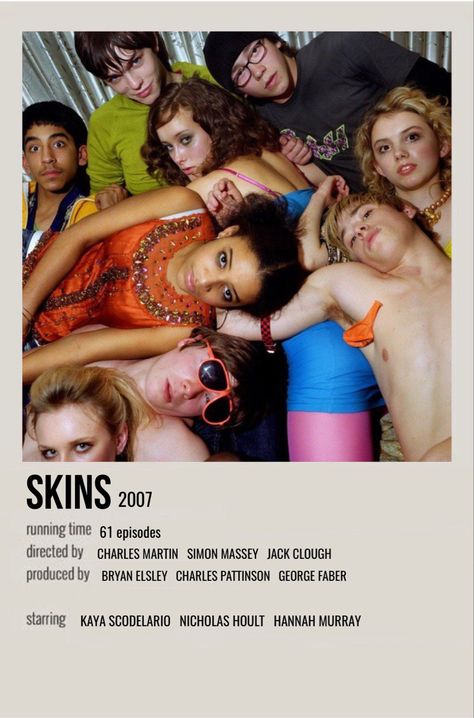 minimal polaroid tv show postet for skins Joe Dempsie, Foto Muro Collage, Minimalist Polaroid Poster, Indie Movie Posters, Minimalist Music, Iconic Movie Posters, Film Posters Minimalist, Skins Uk, Nicholas Hoult