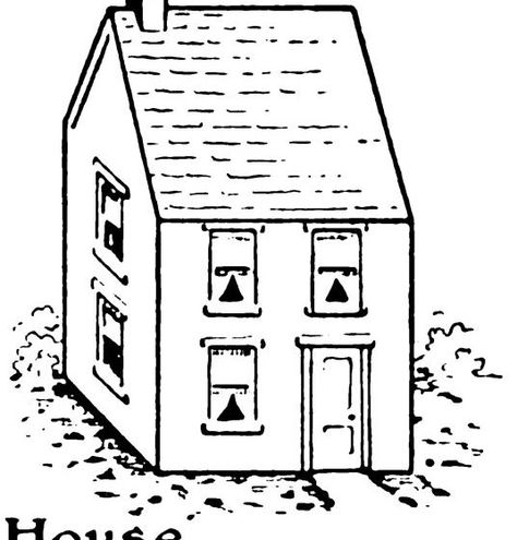 how to draw a house step by step 4 How To Draw A Farmhouse Step By Step, Step By Step Drawing Animals, Pagoda Drawing, Draw A Bulldog, Cute Architecture, Bulldog Drawing, Botanical Line Drawing, Drawing Instructions, Drawing Animals