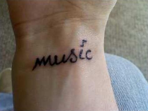 Music Wrist Tattoos, Small Music Tattoos, Meaningful Wrist Tattoos, Cool Wrist Tattoos, Wrist Tattoos For Guys, Note Tattoo, Small Wrist Tattoos, Jazz Funk, Music Tattoo