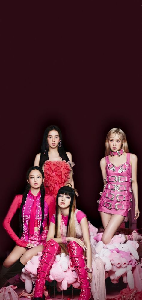 Blackpink Wallpaper Lockscreen, Blackpink Born Pink, Jennie Rose, Black Pink Background, Blackpink Poster, Blackpink Wallpaper, Famous Girls, Born Pink, Black Pink Songs