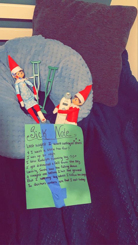 Elf On The Shelf Broken Leg, Elf On Shelf, Broken Arm, Falling From The Sky, Broken Leg, On The Shelf, Falling Down, I Fall, Elf On The Shelf