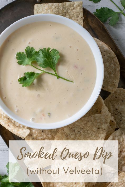 Queso Without Velveeta, Queso Dip Without Velveeta, Smoked Queso Dip, Smoked Queso, Smoked Vegetables, Small Slow Cooker, How To Cook Chorizo, Commercial Cooking, Iron Skillet Recipes