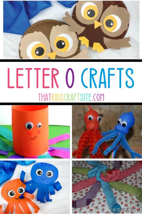 Letter O Crafts For Preschoolers Octopus, Letter O Arts And Crafts For Preschool, Letter O Crafts For Toddlers, O Crafts For Preschool, Letter O Crafts For Preschoolers, Letter O Activities For Preschool, Letter O Craft, Letter O Art, Hands On Crafts