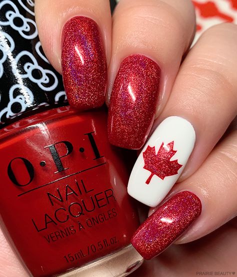 Nails Canada Day, Canada Nails Designs, Canada Day Nails Designs, Canada Day Nails, Canada Nails, Holidays Nails, Europe Backpacking, Nails Bride, Color Club Nail Polish